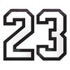 Helmet Numbers - Helmet Number Decals - Die Cut Number