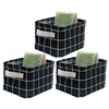AARainbow 3 Packs Storage Basket Bins Canvas Mini Storage Cubes