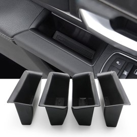 YEE PIN For Dodge RAM 1500 mk5 2019 2020 2021 2022 Car Door Accessories Storage Box Organiser Console Side Pocket Storage Small Change (Black)