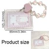 1 Pack Clear Acrylic Card Holder ID Card Holder with