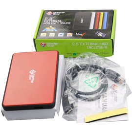 Peak Health MasterStorGB Portable Hard Drive USB 3.0 Super-Fast Hard Drive for Mac, External Hard Disk Drive Laptop (80GB, RED)