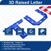 Unbranded USA Flag 3D Raised Tailgate Insert Letters for 2014-2020
