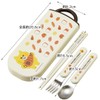 Skater TACC2AG-A Trio Set, Chopsticks, Spoon and Fork, Noraneko-Gun, Antibacterial