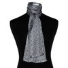 Lorenzo Cana Men's Scarf 100% Silk in Harmonious Grey Tones