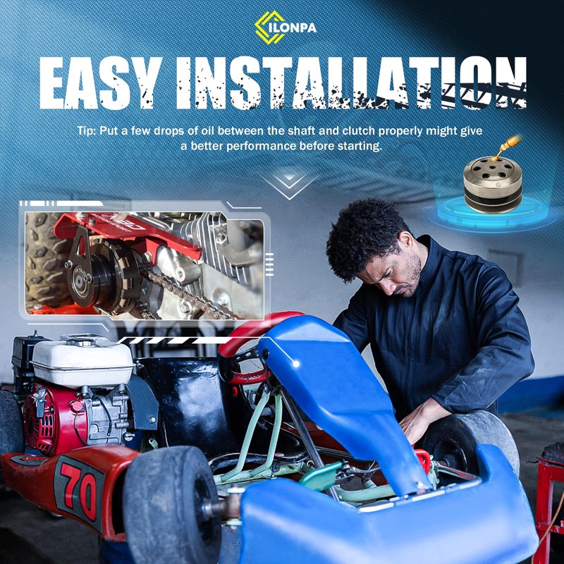 Clutch and Variator Assembly Set with 669 Belt for GY6