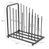 Mobile Art Canvas Storage Rack on Wheels, Adjustable Metal Framed