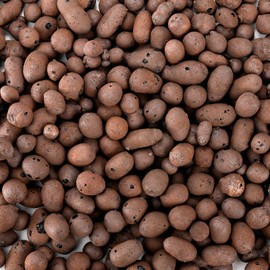 Okllen 6.5 LBS Organic Expanded Clay Pebbles, 11-14mm Hydroponic Drainage Organize Rocks, Ceramsite Grow Media for Potted Plants, Orchids, Aquaponics and Other Gardening Essentials, Leca for Plants