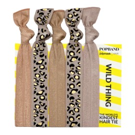 Popmask Wild Thing Knot Hair Bands, Stretchy Hair Bobbles in Assorted Colours, Versatile Hair Accesories for Women, 5 Hair Ties