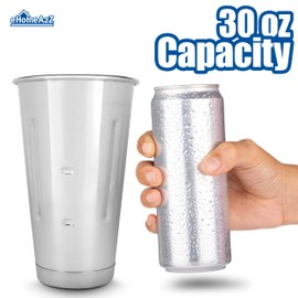 EHOMEA2Z Malt Cup Stainless Steel Ice Cream Milkshake Commercial Grade 30 oz (1)