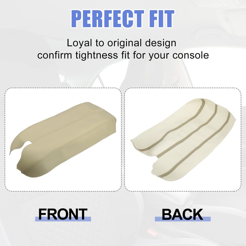 X AUTOHAUX Center Console Lid Armrest Seat Box Cover Accessories