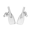 Sterling Silver Rowing Oars Stud Earrings
