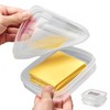 WonLiq 2 Pack-Plastic Cheese Storage Containers with Lids Airtight Keeps