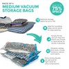 FiNeWaY Reusable 8 Vacuum Storage Bags Space Saving Clothes Bedding