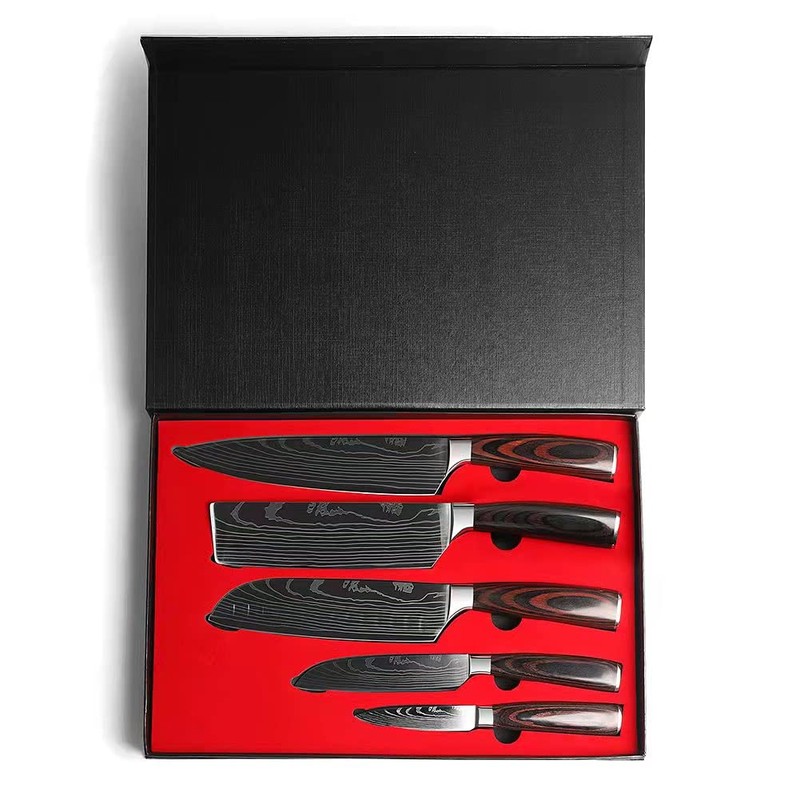 Hong Won Knife Set,3.5-8 Inch Set Boxed Knives,Premium German Stainless