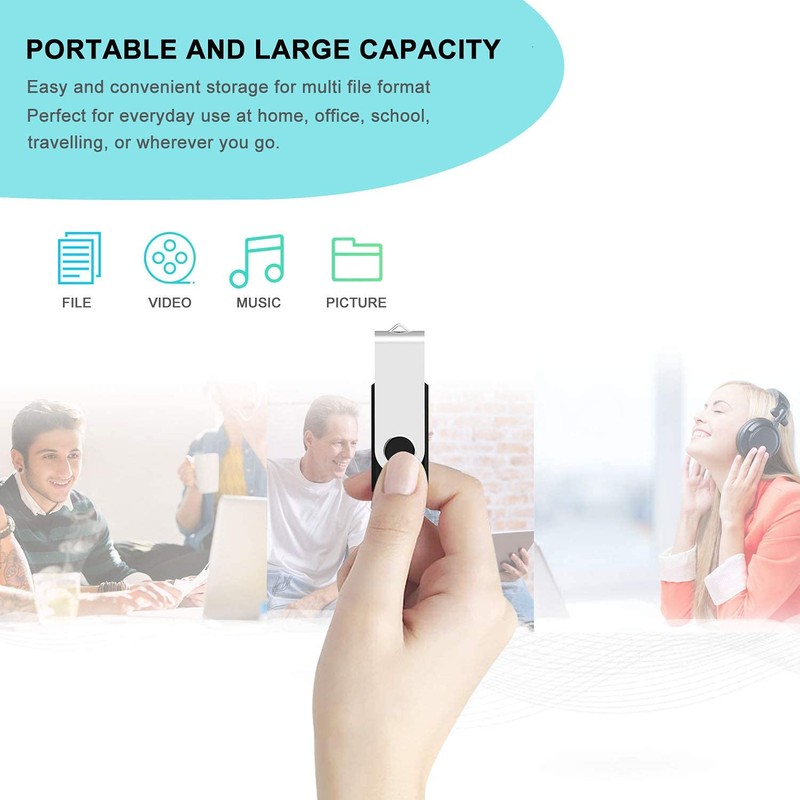 8 GB USB Stick 10Pack, KOOTION Bulk USB Flash Drive