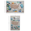 HOUHUANG Photo Wall American Map Travel Check-in Marker Decorative Wall