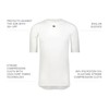 Russell Athletic Men's Standard Half Sleeve Compression Tee, White, 3X-Large