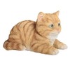 George S Chen Yellow Tabby Cat Kitten Laying Down Figurine