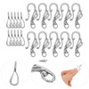 COHEALI S Ring Toggle Clasps 10 Sets Drop Silver S