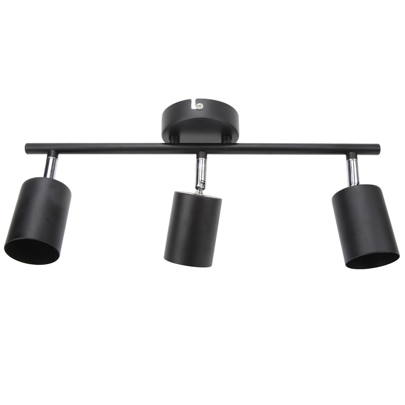 LED Track Light Kit 3 Heads 15.9in Arm 90 Degrees