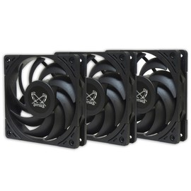 SCYTHE Size "WONDER TORNADO 120 PWM 2000 rpm" Case Fan Pack of 3 Low Noise High Airflow High Static Pressure
