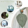 2-Pack Bohemian Cotton Leaf Curtain Tiebacks with Beaded Decoration –