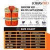 LOHASPRO Surveyor Safety Vest High Visibility Vest Heavy Duty Class