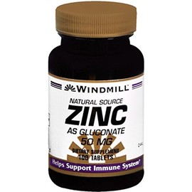 Windmill Zinc 50 mg Tablets Natural Source 100 Tablets (Pack of 5)