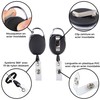 Badge Holder with Black Reel, Retractable Carabiner Clip, Belt Clip,