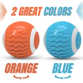 Cat Toys Interactive Spinning Ball, for Cats and Kittens. Great Exercise, with Flashing LED Lights, and it’s Rechargeable. Orange