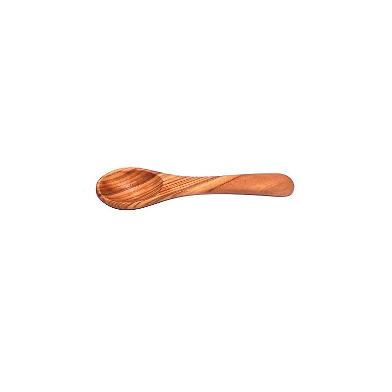 Naturally Med Olive Wood Mustard/Sugar/Salt Spoon, 5'' L