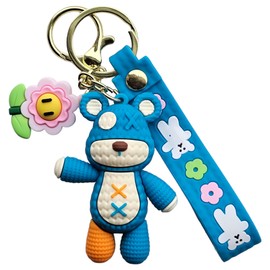 RATASK Cute Bear Keyring bagcharm pendant (Teal)