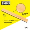Nelson Wood Shims – Leveling Wedge Professional Contractor DIY Bulk