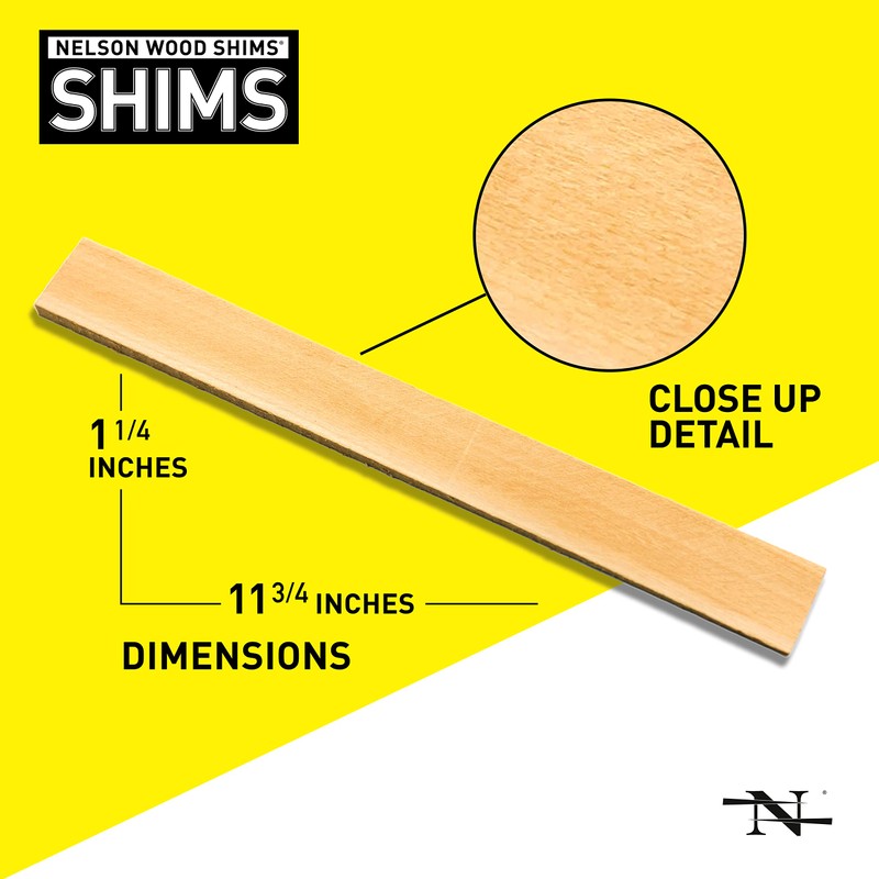Nelson Wood Shims – Leveling Wedge Professional Contractor DIY Bulk