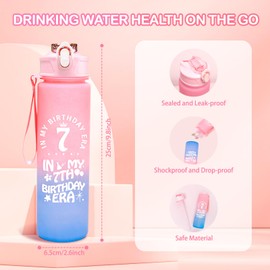 PKHGD Gifts for 7 Year Old Girl 7th Birthday Gifts for Girl Ideas for Daughter Funny 7th Birthday Decorations for Her ister Niece Granddaughter Popular Digits Birthdays Gift for Teen Girls