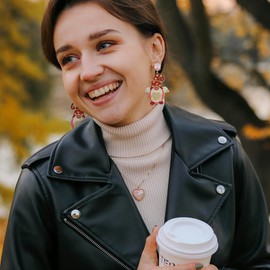 Madison Tyler Valentine's Day Dangle Earrings for Women | Rhinestone Gnome Earrings for Women | Valentine's Day Wedding Birthday Jewelry Mother's Day Gift