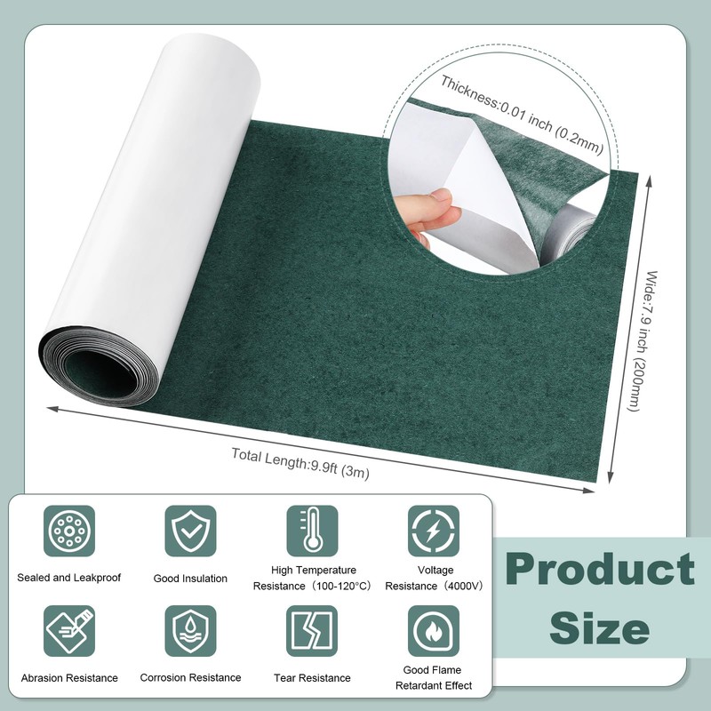 Pangda Electrical Insulating Adhesive Paper 0.2mm Thickness 200mm 7.9 Inches