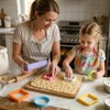 7Pcs Baking Cookie Cutters Shapes Flower Texture Roller Star Round