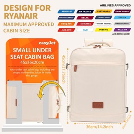xlodea for Easyjet Underseat Cabin Bag 45x36x20 New Easyjet Waterproof Carry On Bag Hand Luggage Bag Travel Backpack Rucksack Under Seat Cabin Bag for Women and Men