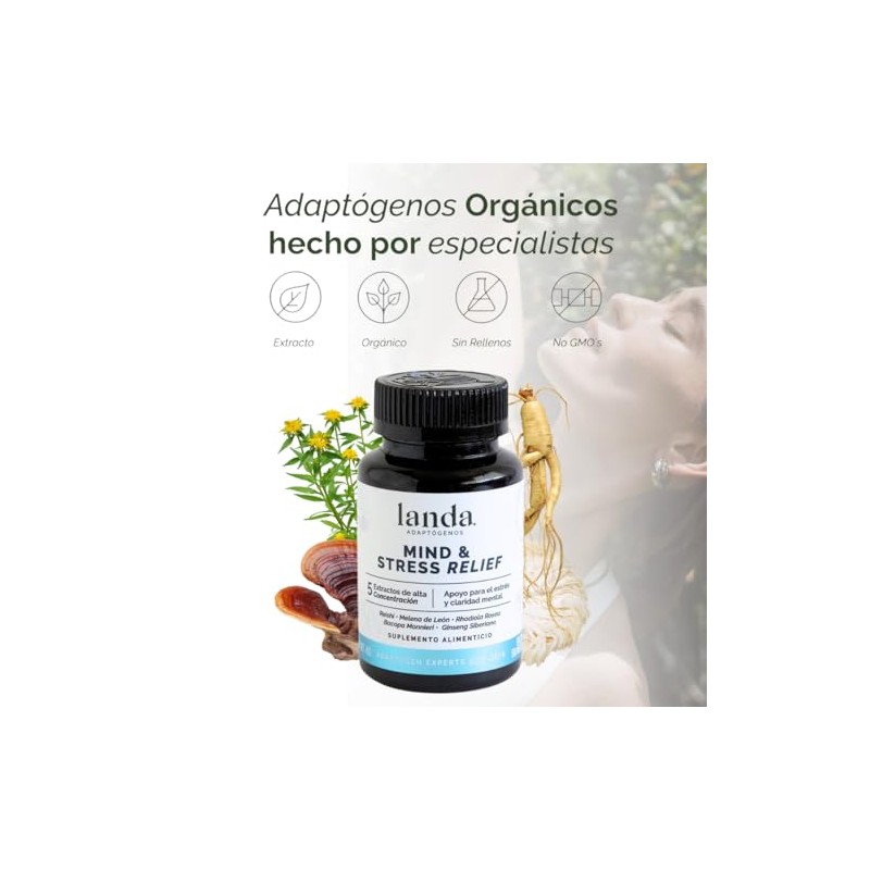LANDA | Mind & Stress Relief | Suplemento natural con