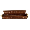 Simply essential Beautiful Handmade Wooden Brown Incense Stick Holder Box