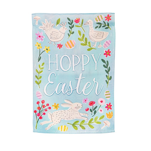Evergreen Flag Happy Easter Garden Flags 12x18 double sided, Small