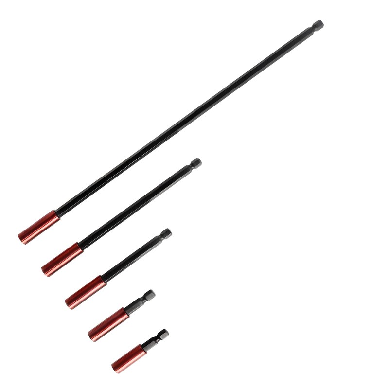 5pcs Magnetic Drill Bit Extension Holder Driver Bar Hand-Held Reach
