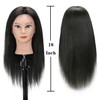 Armmu 20-22" 100% Human Hair Mannequin Head Hair Practice Training