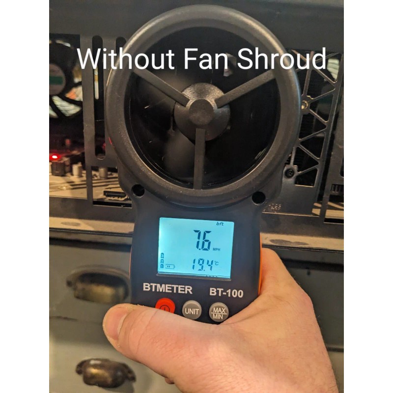 Nvidia CMP100 - 210 Dual Cooling Shroud 120mm fan -