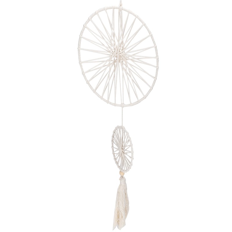 Double Ring Dreams Catcher Bohemian Style Decorations Wall Hand Made