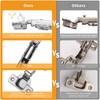 Chibery 2 PCS Inset Soft Close Hinges, Clip ON Plate