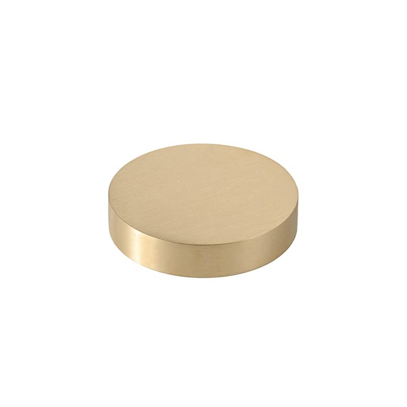 USAMILY Solid Brass Round Block, Diameter 80mm/3.15 inch, Thickness 12mm/0.47