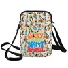 BWWKTOP Cartoon Goofy Crossbody Bag Cartoon Goofy Fans Gift Goofy Adjustable Strap Bag Goofy Merch (Goofy Spirit-XK B)