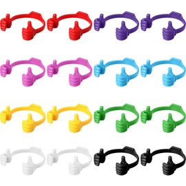Yaomiao Maitys 16 Pcs Thumbs up Cell Phone Stand Holder Tablet Display Stands Adjustable Smartphone Desktop Holder for Office Bedroom Airplane Travel Christmas Stocking Stuffers(Multi Color)